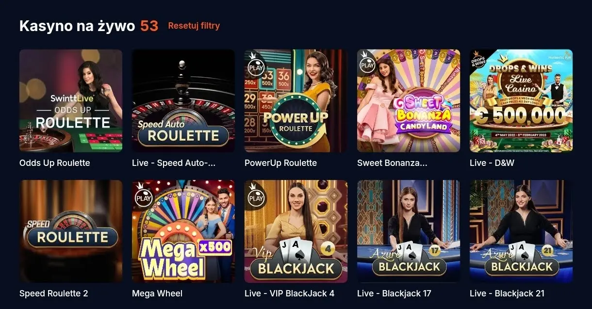 Kasyno na zywo w fs casino
