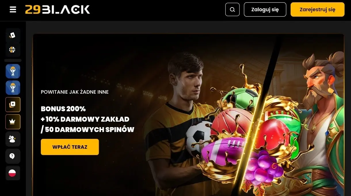 Rejestracja w 29Black Casino