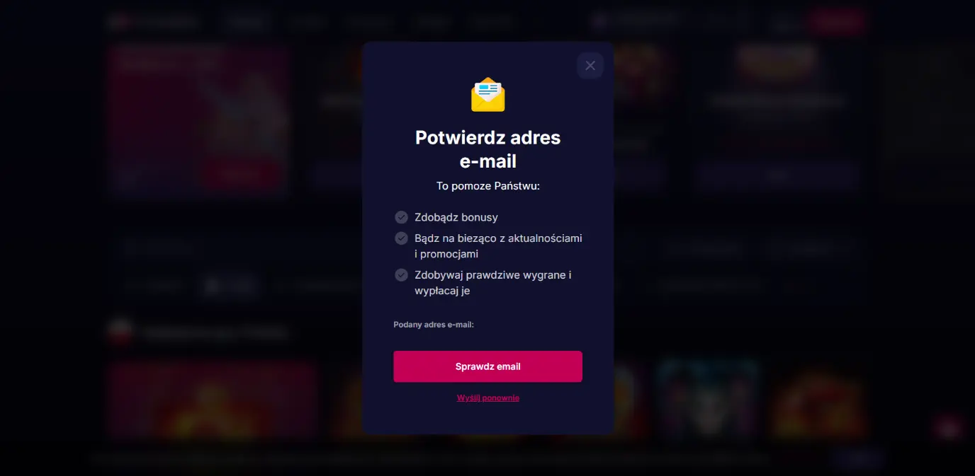 Rejestracja w NV Casino