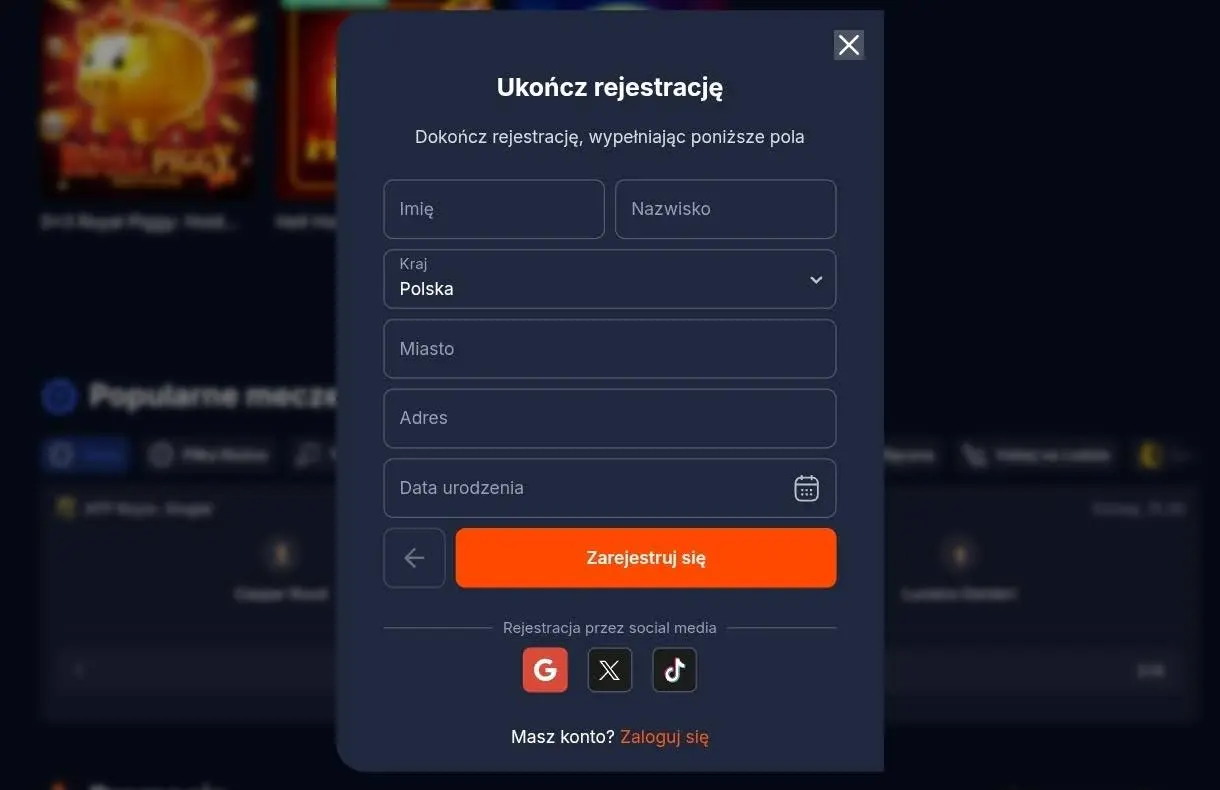 fs casino rejestracja