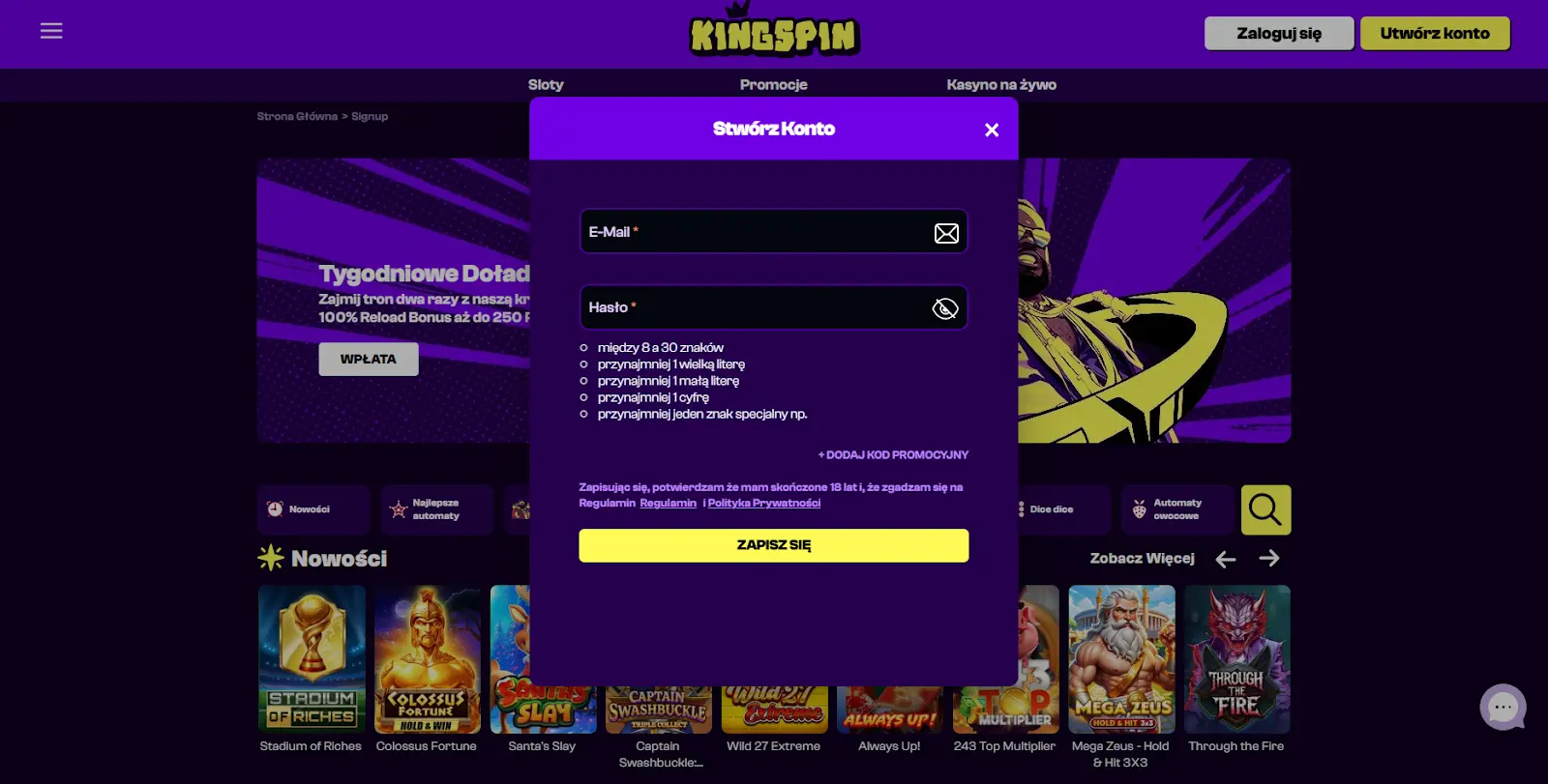 kingspin casino
