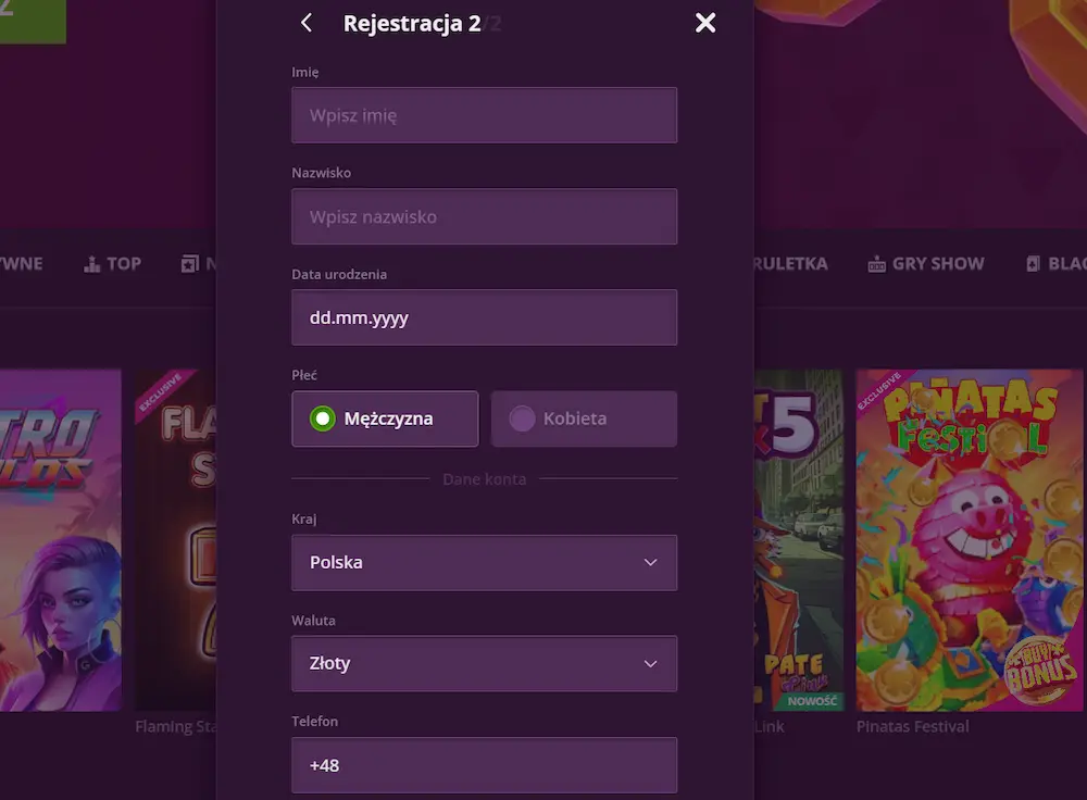 malina-casino-rejestracja-krok-3