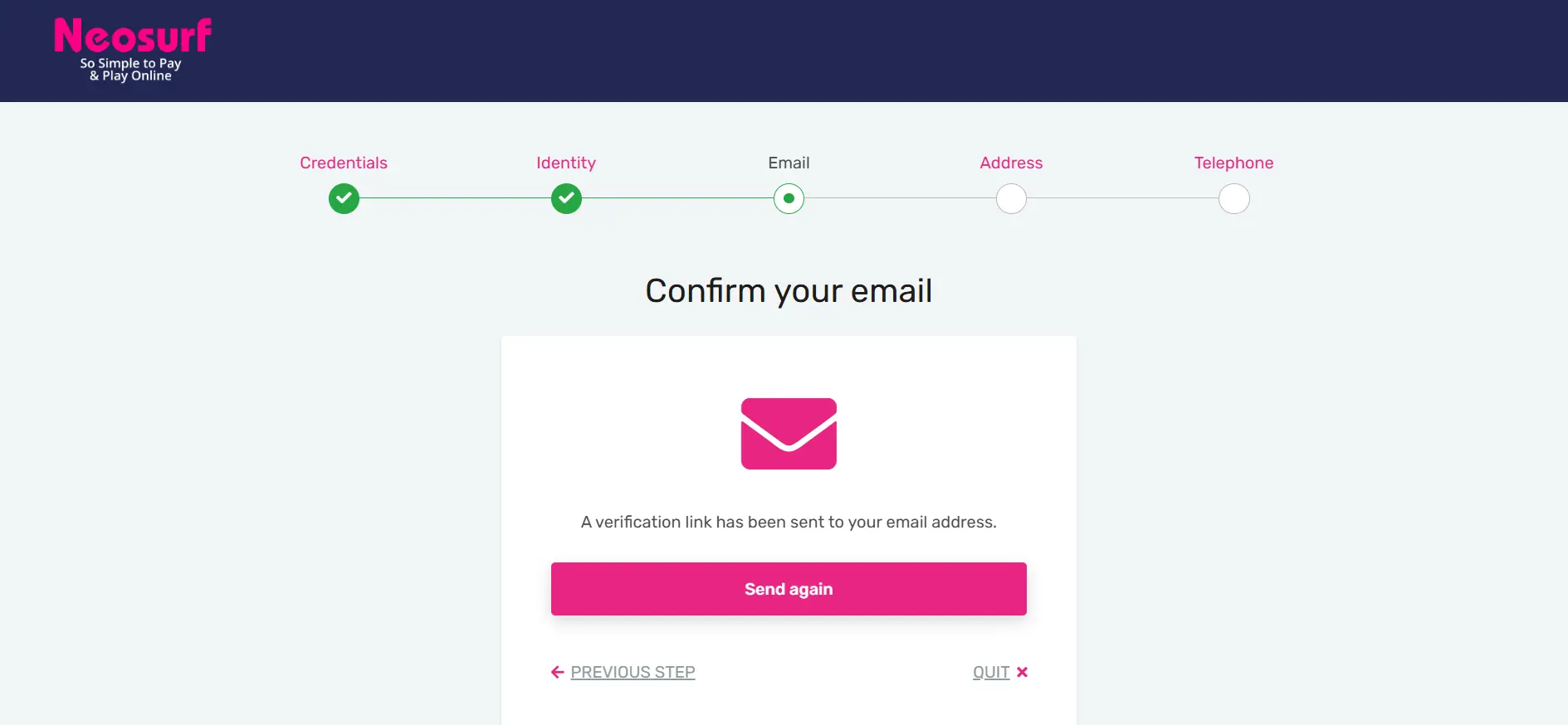 neosurf registration 2