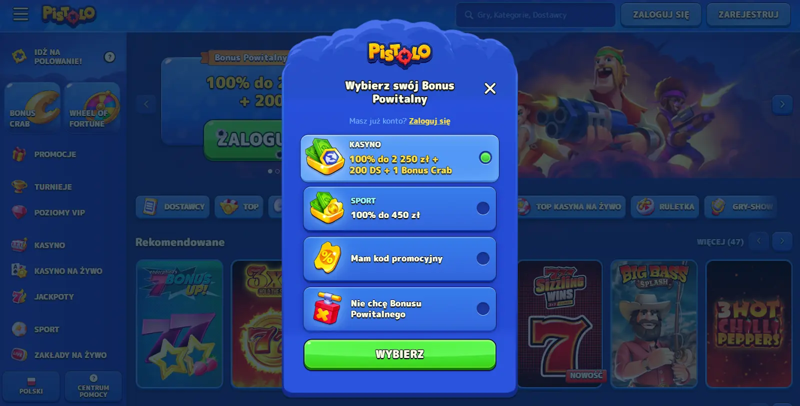 pistolo casino