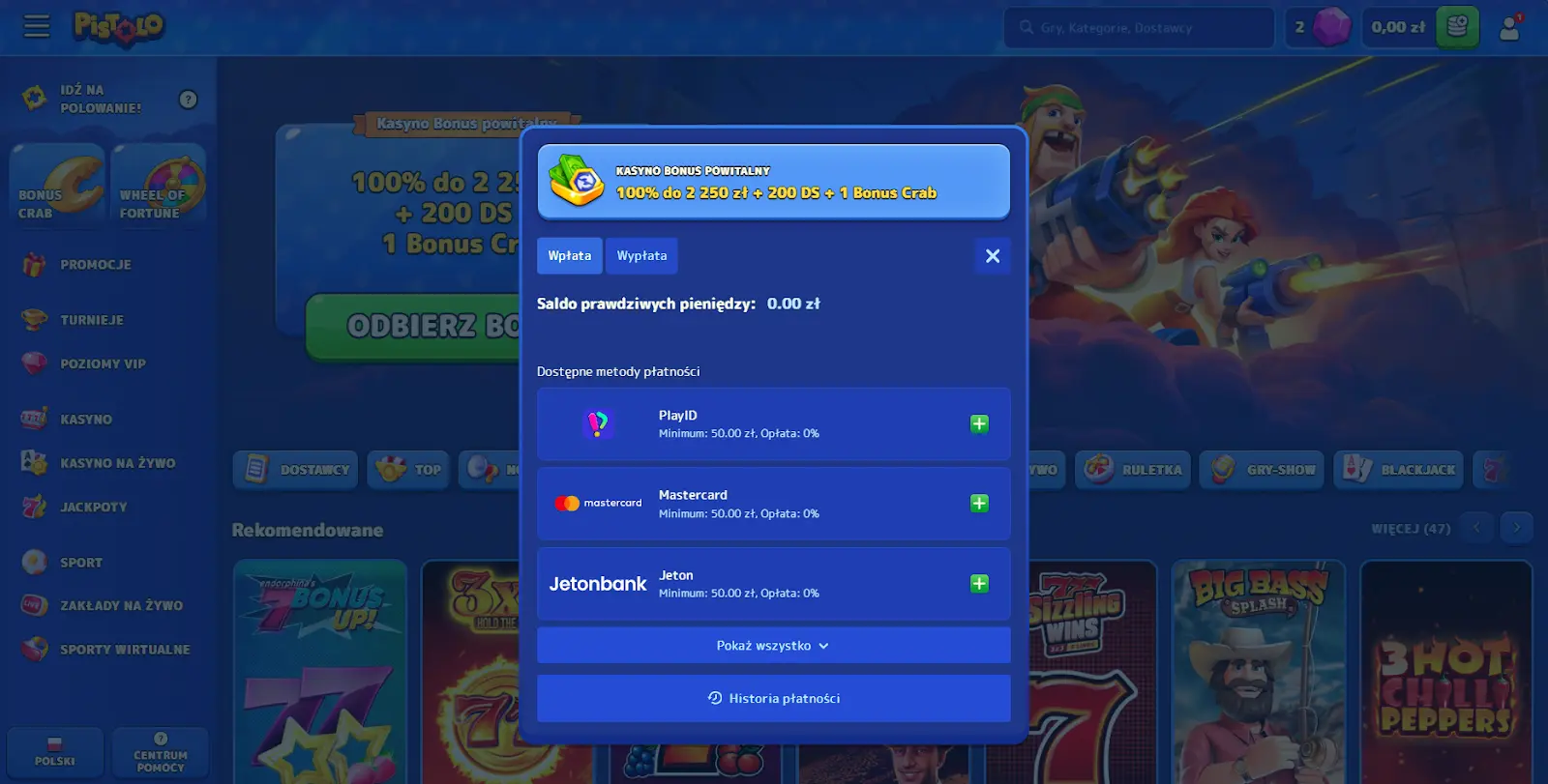 pistolo casino rejestracja 3