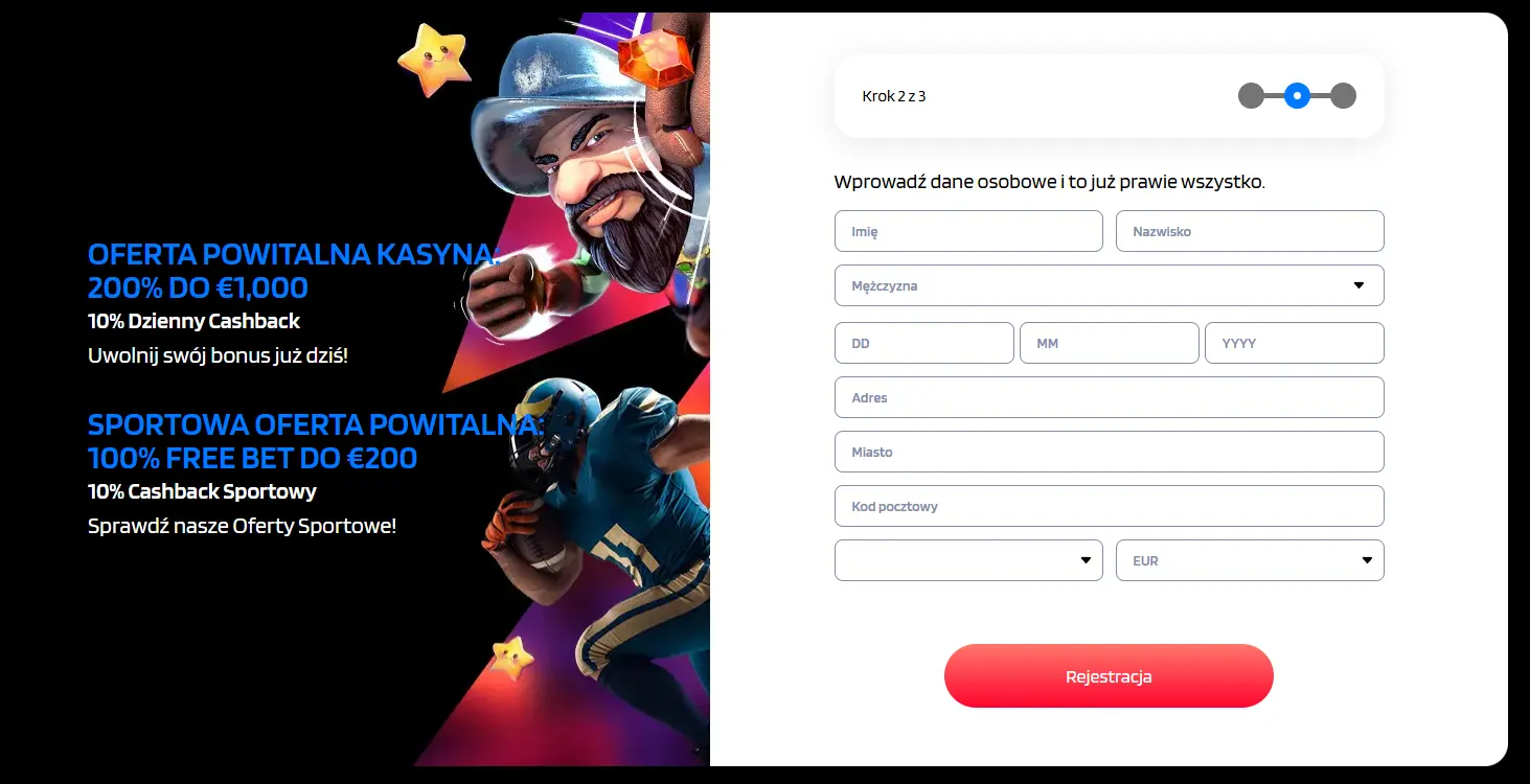 rejestracja w trivelabet