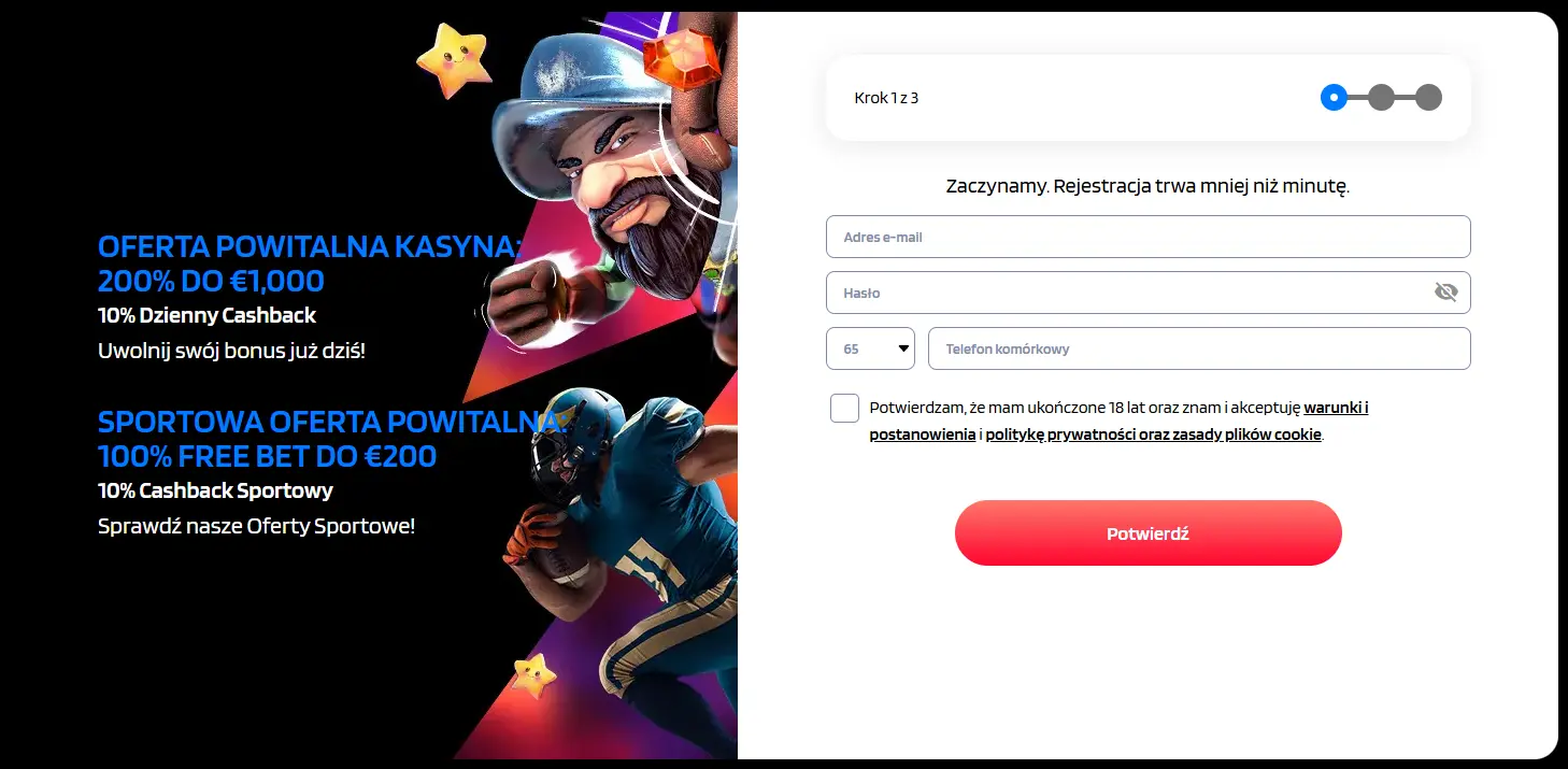 rejestracja w trivelabet