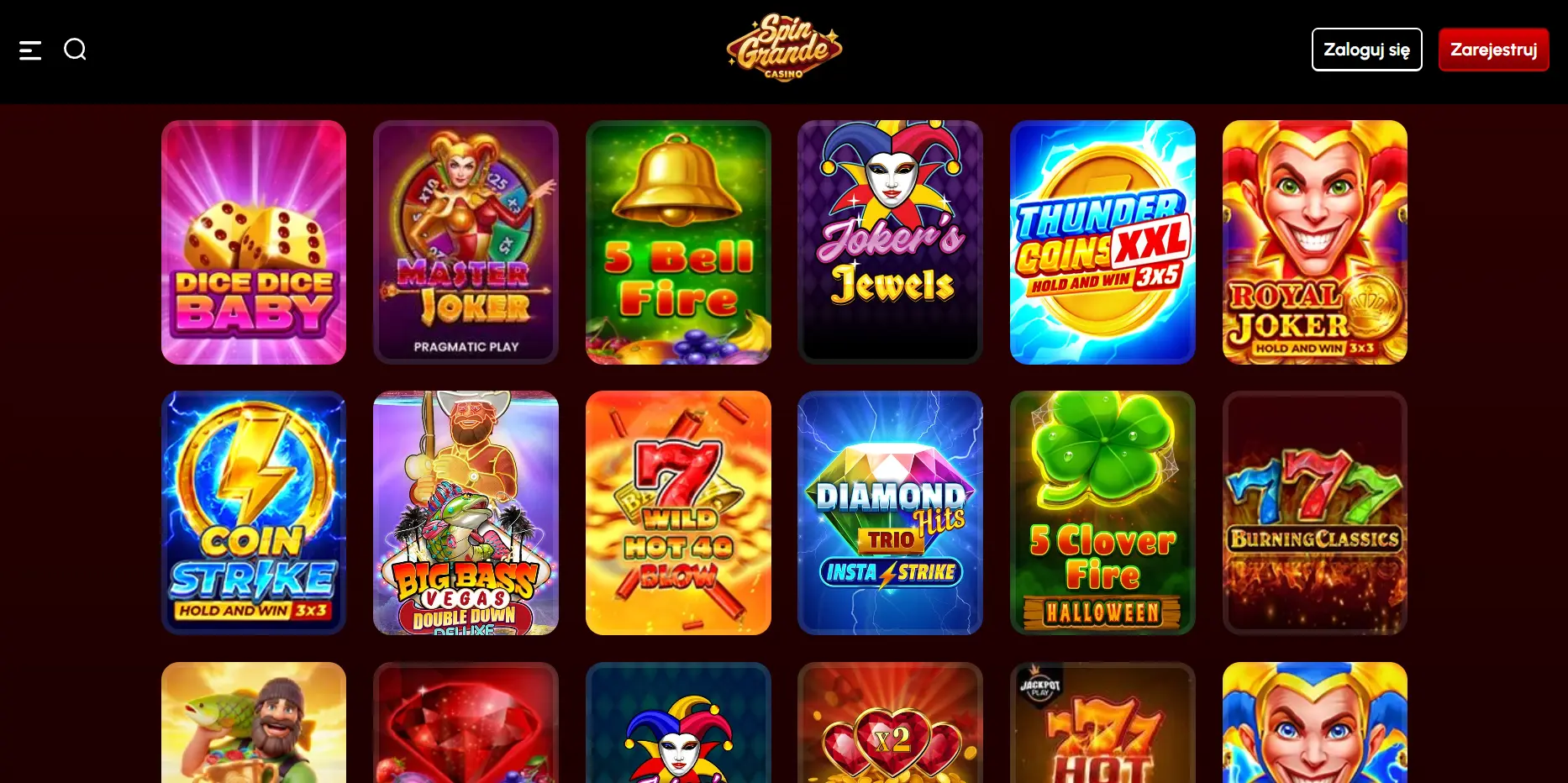spingrande games