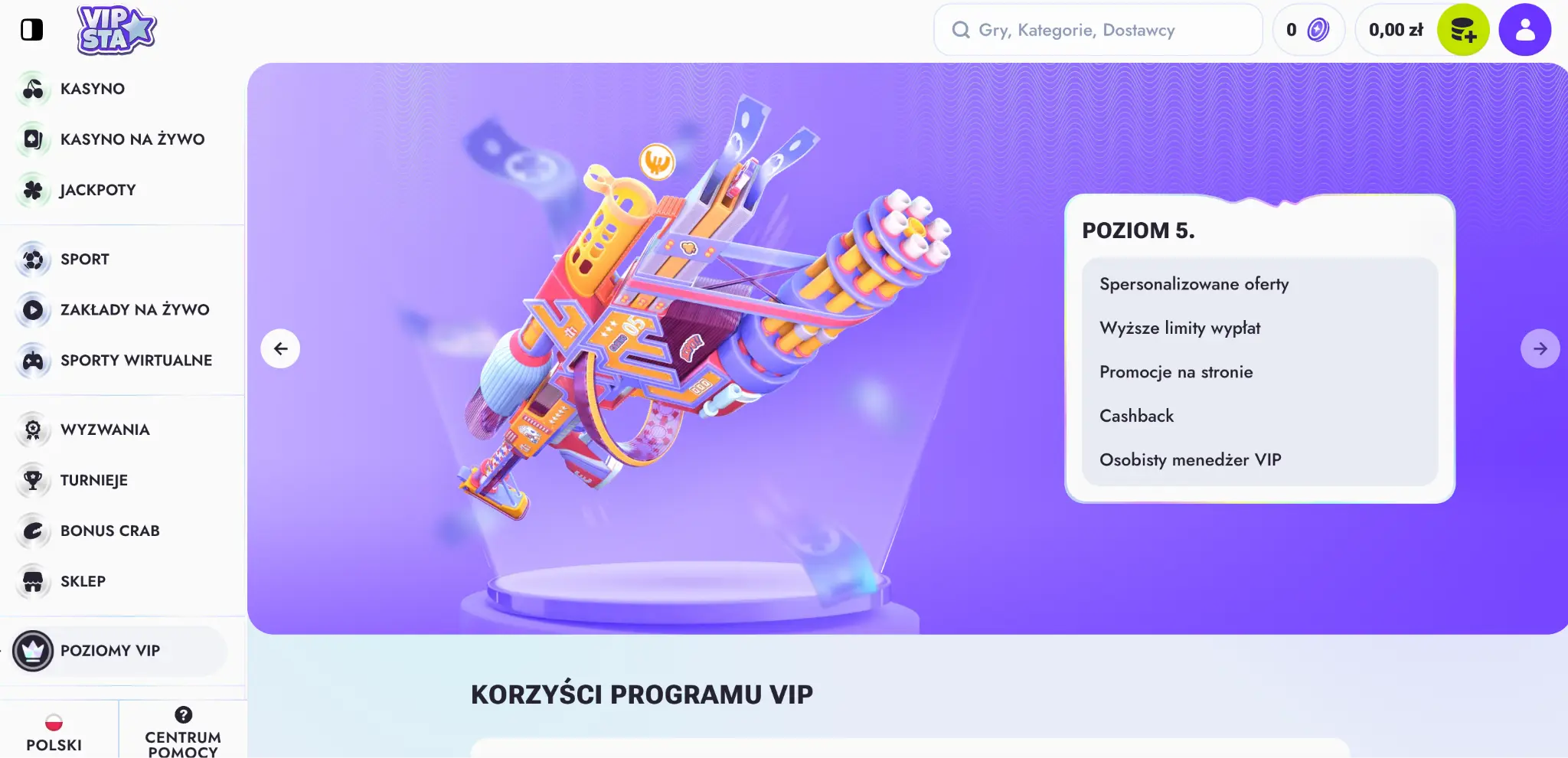 vipsta casino