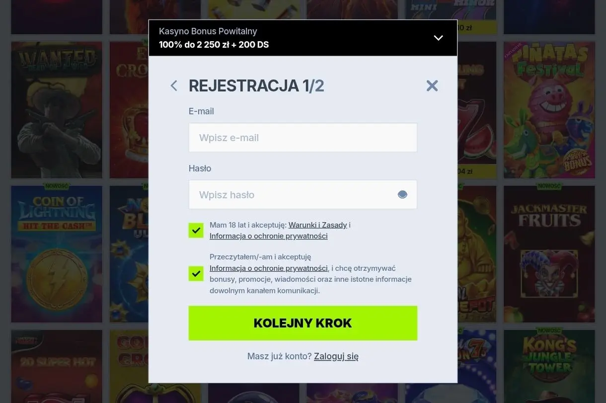 zoccer casino rejestracja